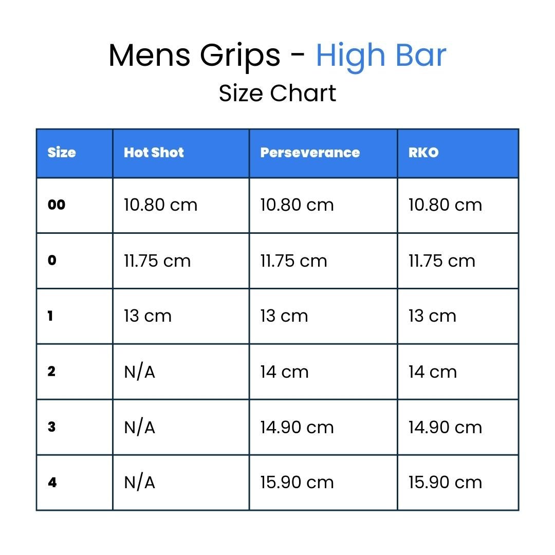 MEN'S HOT SHOT HIGH BAR HOOK AND LOOP GRIPS