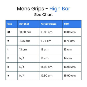 MEN'S HOT SHOT HIGH BAR HOOK AND LOOP GRIPS